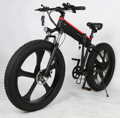電気自転車を折る電気バイク26のインチ48v 1000wの脂肪質のタイヤ山の雪Ebike